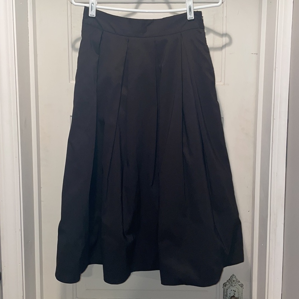 White House Black Market Black Long Skirt